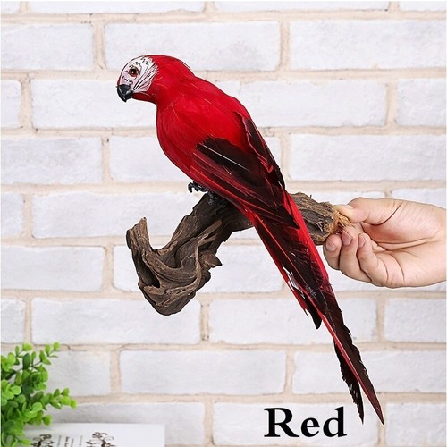 25cm Artificial Fake Parrot Birds Imitation Realistic Garden Lawn Decor Ornament - Picture 14 of 17