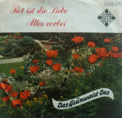 7'' 1960 RARE! GRÜNWALD-DUO : Rot ist die Liebe /MINT-?