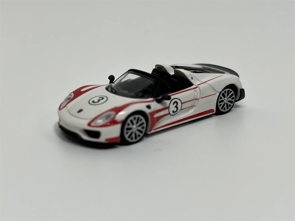 Porsche 918 Spyder Salisburgo Gara Design 2013 Bianco 1:87 Minichamps 870062137 - Immagine 4 di 4