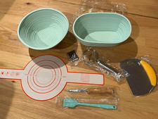 Silicone Banneton Bread Proofing Basket Oval Sourdough Starter Kit Making Tool