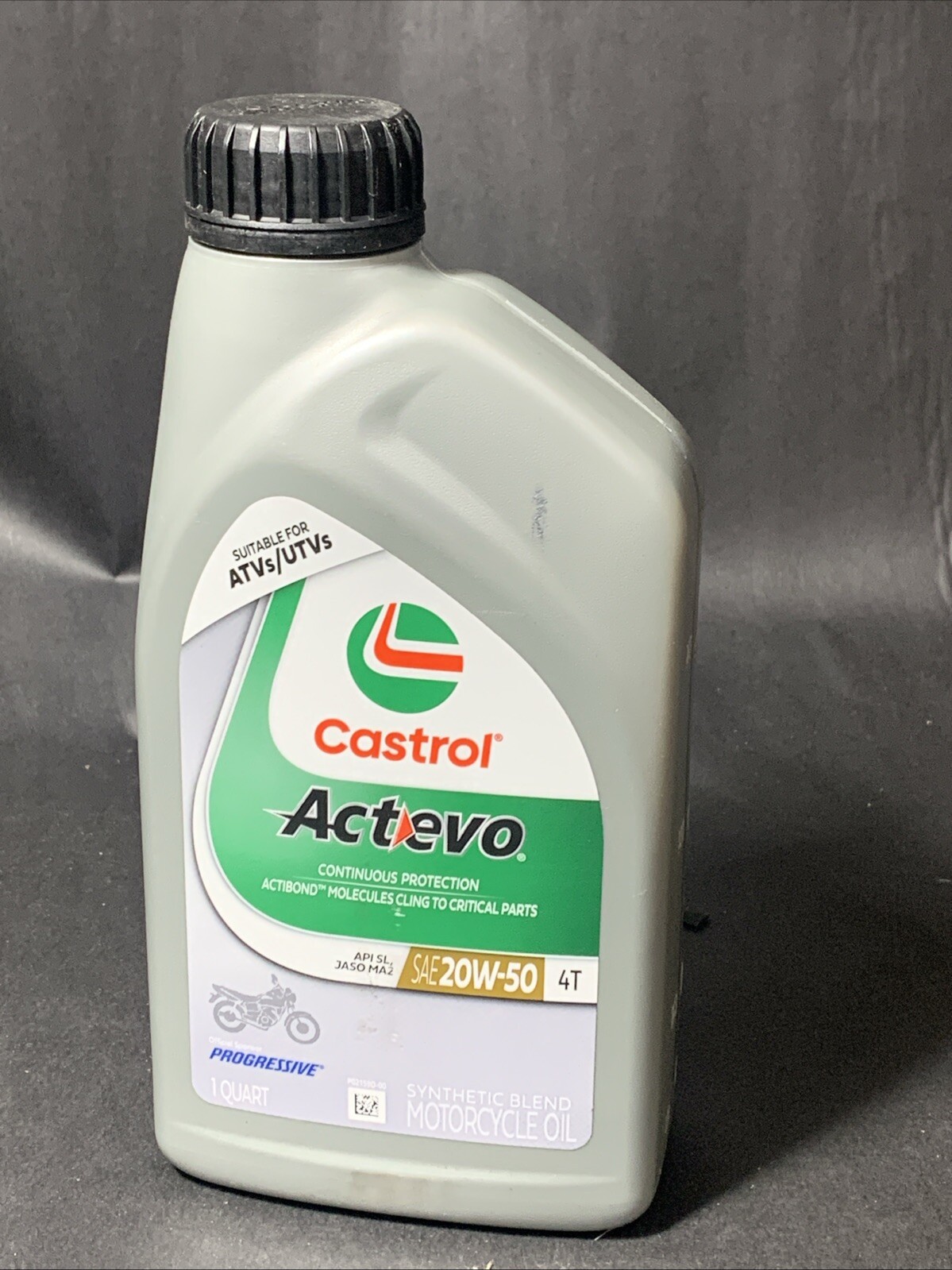 Castrol Actevo 4T 20W-50 Part Synthetic Motorcycle Oil, 1 Qu