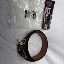 Triple K 100 Heavy Saddle Leather Cartridge Belt Walnut Large 38”