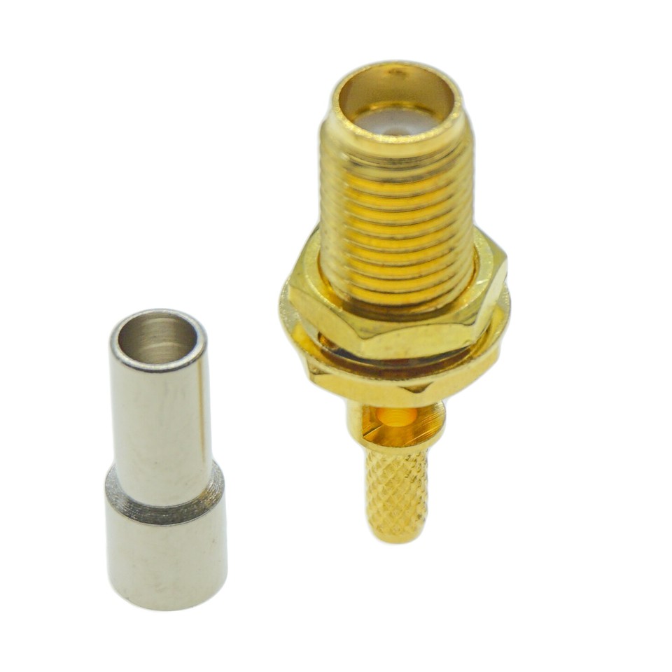 Connecteur RF Droit LMR100/RG174/RG316 – Adam Tech RF2-02B-T-02-50-G, Qualité Pro