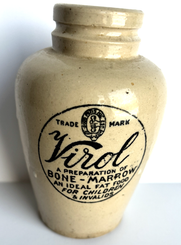Virol Preparation of Bone Marrow Vintage Container 5 1/2 inches tall
