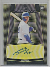 Gavin Lux 2020 Panini Obsidian Yellow Autograph Rookie #08/10