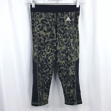 adidas Women's Training Techfit Tights Pants Capri Size Small Camo