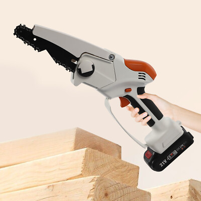 550W Mini Chainsaw Electric Cordless Handheld Power Chain Saw Wood Cutting Saw 