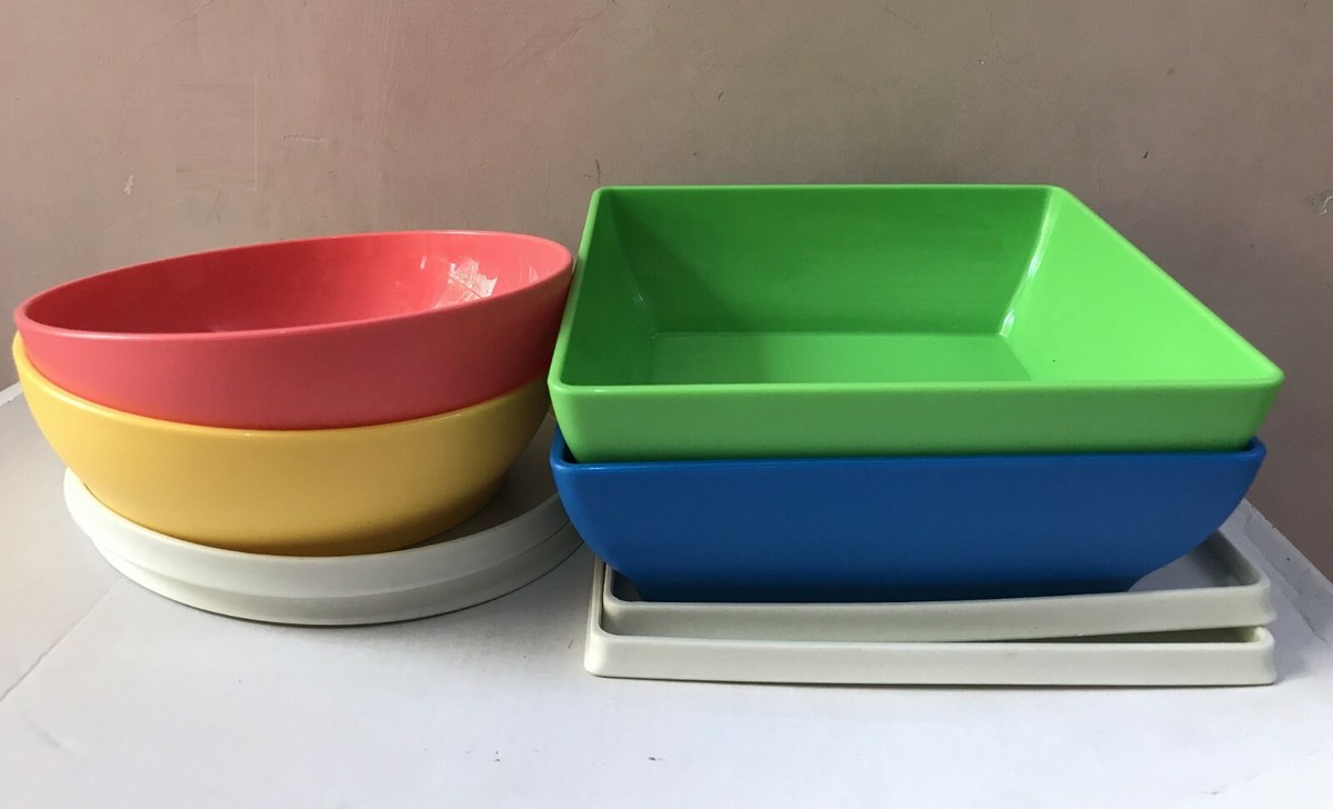 Tupperware Zen Square Medium 960 ml 2 PC Zen Round 520 ml 2