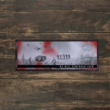 Bar-L&auml;ufer F&uuml;r WW1 Erinnerungstuch Poppy Appeal Spenden Mat