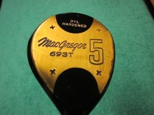 MacGregor 693T Oil Hardened Persimmon 5 Wood - R Flex Steel - Excellent Cond