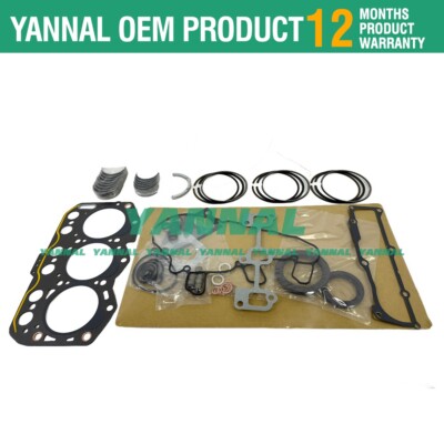 For Volvo D1.1 Overhaul Re-ring Kit Part Piston Ring Gasket Thrust Bearing Set