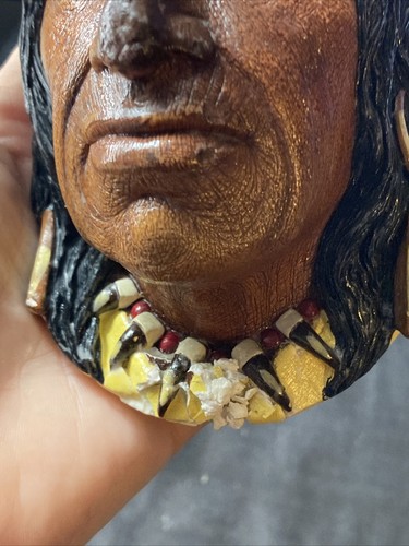 Vintage Bossons Tecumseh Shawnee Tiza Congleton Inglaterra Indio Americano - Imagen 8 de 14