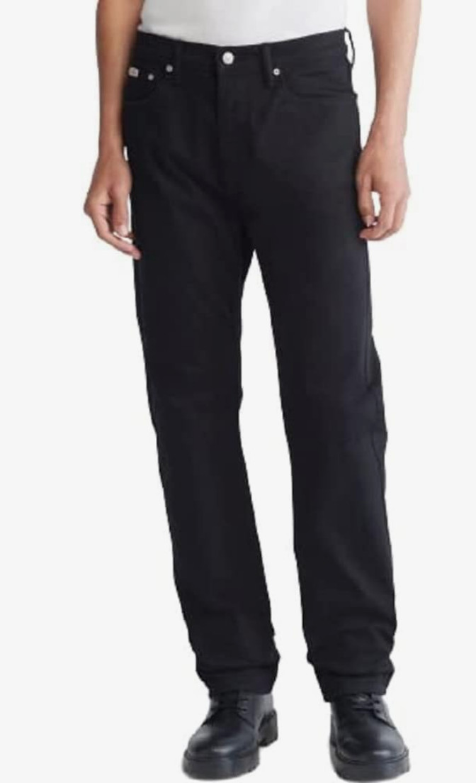 Мужские узкие прямые джинсы Calvin Klein черные XL 11590₽