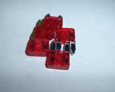 5 Automotive ATM Mini Fuse Nickel 10 Amp for Car Boat Audio Auto Alarms Fuses