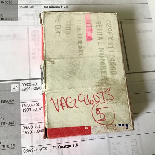 Audi/ VW 20Valve 1.8/1.8T , 5 Only Valve Guides - Picture 4 of 4