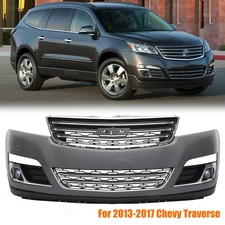 Front Bumper Cover Kit W Fog Lights For 2013-2017 Chevy Traverse Direct Fit Front Bumper Cover Kit W Fog Lights For 2013-2017 Chevy Traverse Direct Fit