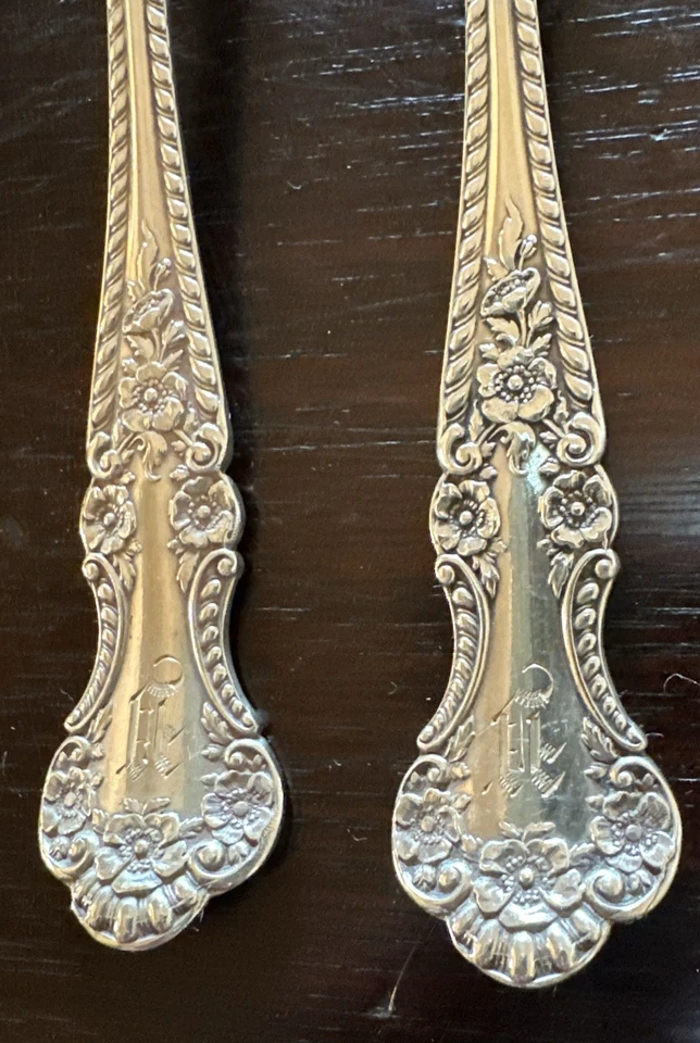 Tenedores individuales para ensaladas Gorham Cambridge de plata de ley 3 en total Foto 3 de 4