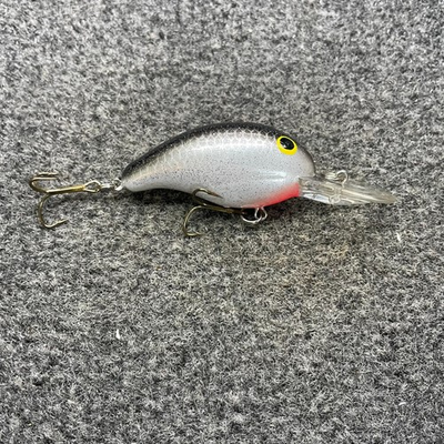 #ad Pre Pradco Bandit 200 Series Vintage Crankbait Lure Silver Minnow Sparkle 276 $7.64