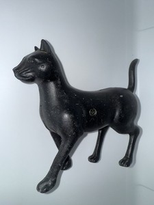 Vintage Cast Iron Bank Black Cat 9 H x 8 W x 3 1/2 Deep Heavy Cast Iron