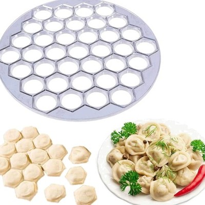 Ravioliformer Dumpling Maker Form mit 37 Löchern Aluminium Küchenhelfer