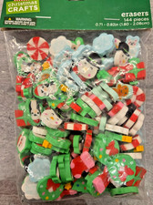 144 PCS Mini Cute Christmas Erasers for Kids Bulk Fun Erasers for Classroom More