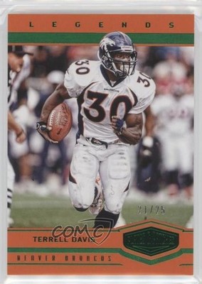 2017 Panini Plates & Patches Legends Green 21/25 Terrell Davis #172 HOF 1i7