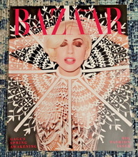 Harper's Bazaar Magazine Lady Gaga March 2014 The Big Fashion Issue Alt Cover