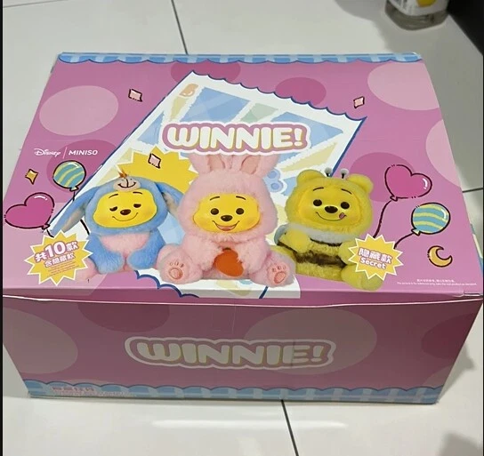 Miniso Winnie The Pooh Plush Vinyl Blind Box Confirmed Figure Toys