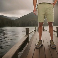 Weatherproof Vintage Men's Tech Short Tan 34