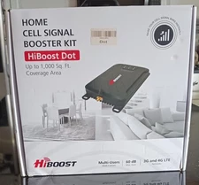 HiBoost Dot Home Cell Signal Booster Kit  F12GI-3S-BTW 1000 Square Ft Coverage