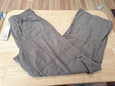 New Women's Size Small Wide Leg Pull On Cargo Pant, gray, By Wild Fable