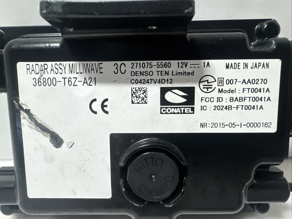 Sensor de control de crucero adaptativo Honda Ridgeline 2021 2022 36800-T6Z-A21 chip Foto 2 de 4