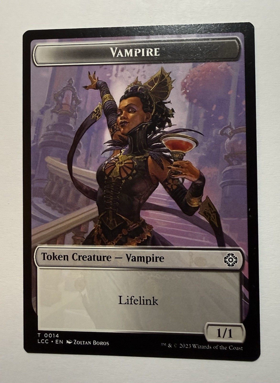 MTG - Vampire (0014), Vampire Demon Double-Sided Token - Lost Caverns of Ixalan