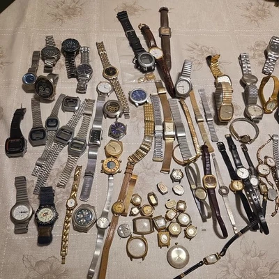 Vintage Armbanduhren Konvolut  zum Basteln Sammeln- Herrichten oder Ersatzteile  - Bild 1 von 4