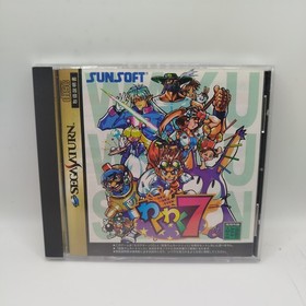 WAKU WAKU 7 SEVEN + Ram Cartridge Sega Saturn Jap Japan Ntsc Mint! Sunsoft