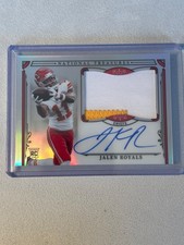 2025 National Treasures Jalen Royals True RPA 16/35 #187 KC Chiefs