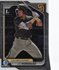 2024 Bowman #BCP-111 J.D. Gonzalez Chrome Prospects