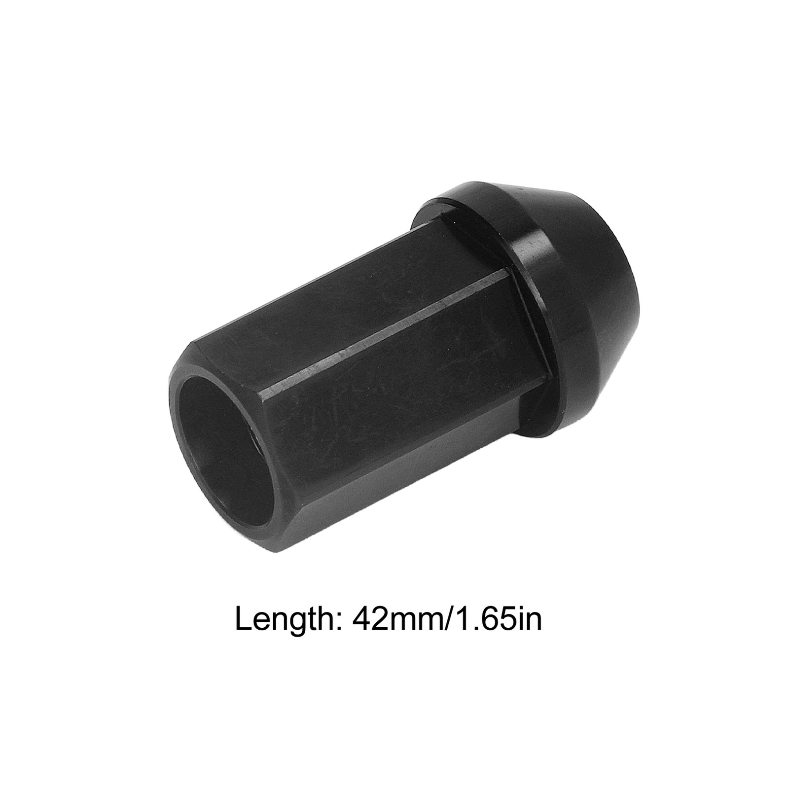 M12x1.5 Lug Nuts With Socket Adapter Aluminum Alloy 42mm Long 19Hex For JDM
