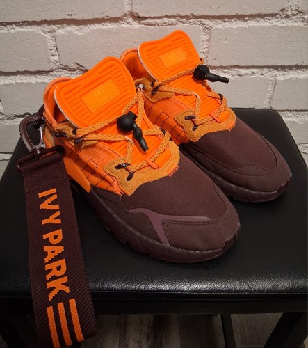 Adidas Ivy Park Nite Jogger Shoes Maroon Solar Orange Mens 7 FX5138 - Picture 8 of 15