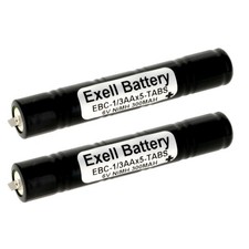 2x Exell 6V 300mAh NiMH Battery Pack w/Tabs Hobby Packs Flashlights Torches