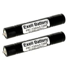 2x Exell 6V 300mAh NiMH Battery Pack w/Tabs Hobby Packs Flashlights Torches