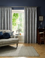 William Morris At Home Original Willow Blackout Pencil Pleat Curtains  - Indigo
