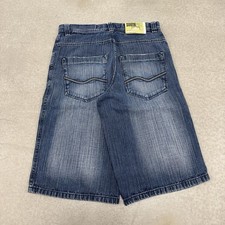 Southpole Denim Shorts Mens 34 Blue Faded Y2K Baggy Hip Hop Skater Jean Shorts