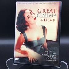 Great Cinema 4 Films DVD 2009 Sean Connery Charlton Heston Bette Davis