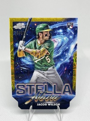 2025 Topps Cosmic Chrome Jacob Wilson #SN-19 RC Stella Nova Gold Refractor /50