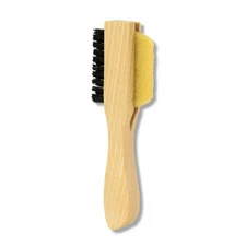 2 IN1 Suede Shoe Cleaner Brush-Yellow Rubber&Soft Bristle Brush for Clean&Nubuck