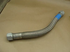 STAINLESS STEEL BRAIDED HOSE 16" LONG  1-1/2" FEMALE FITTINGS