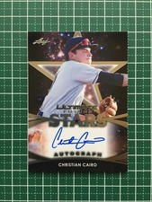 LEAF MLB 2019 ULTIMATE BASEBALL #FS-CC3 CHRISTIAN CAIRO Card FUTURE STARS AUTO