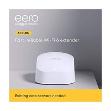 eero 6 Wi-Fi Extender Add-on, 1500 sq ft, Seamless Wi-Fi 6 Coverage