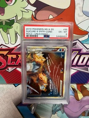 Suicune & Entei Legend (Bottom) 95/95 Unleashed Holo for sale